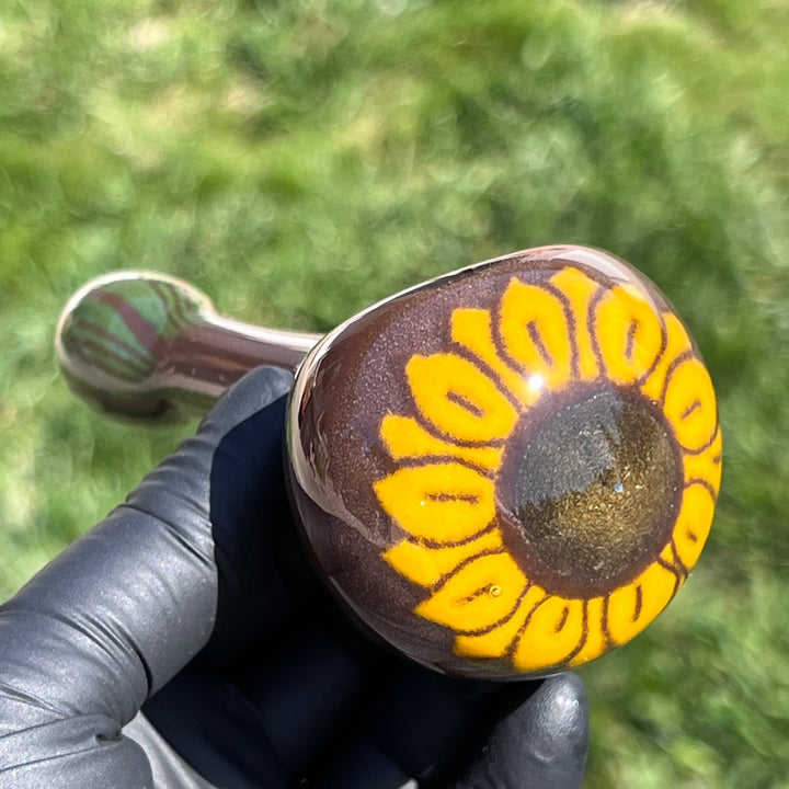Sunflower Pipe Glass Pipe Hoffman Glass   
