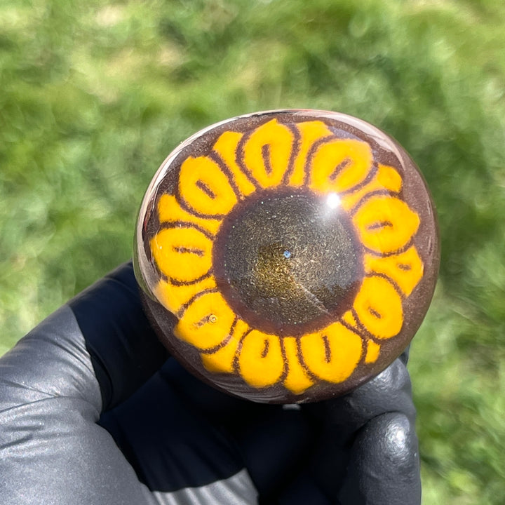 Sunflower Pipe Glass Pipe Hoffman Glass   