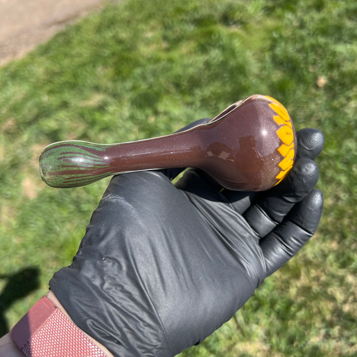Sunflower Pipe Glass Pipe Hoffman Glass   