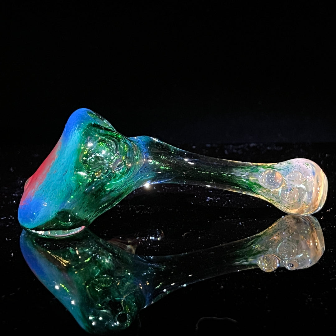 Green Frit Horned Hammer Glass Pipe Orosboro Glass   