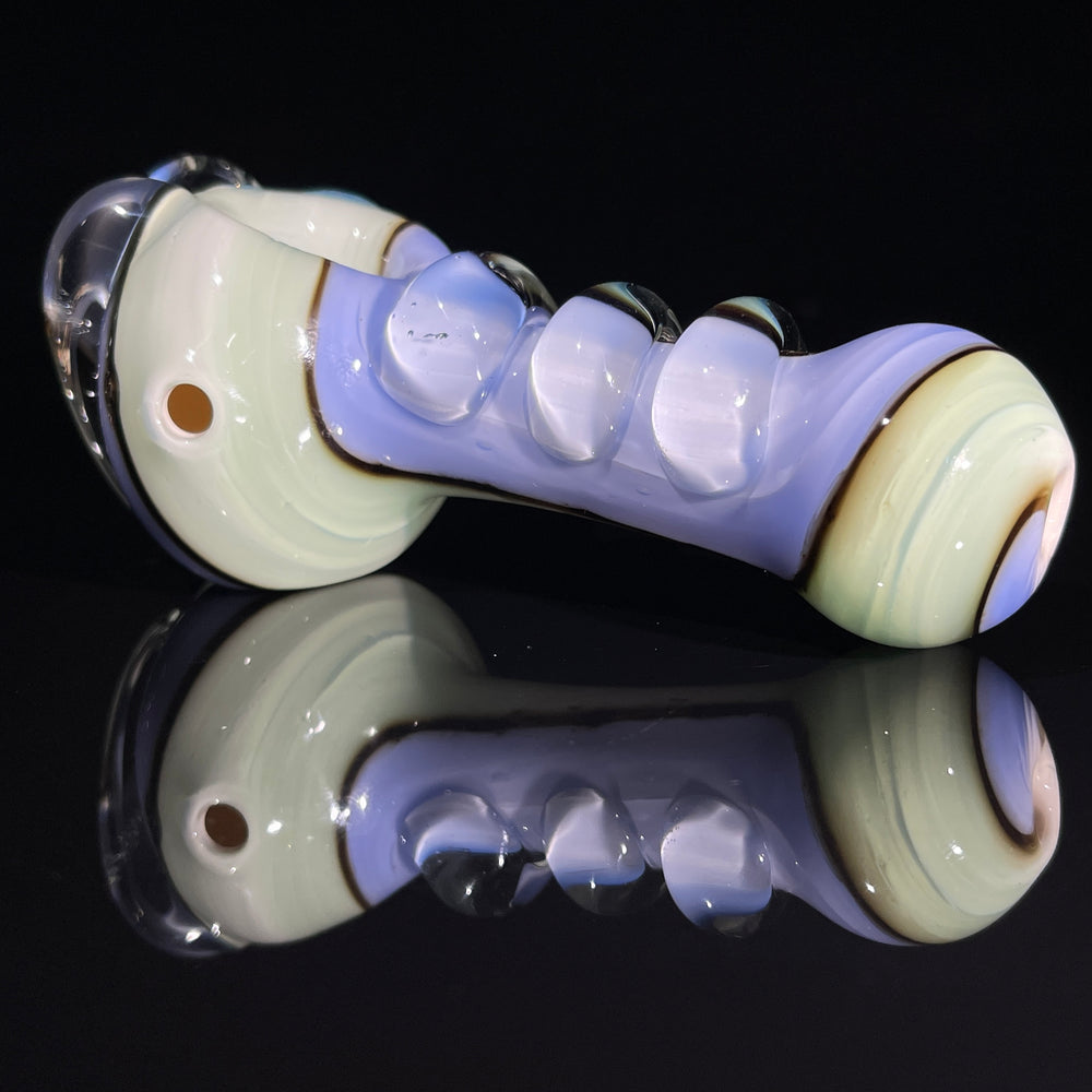 Key Lime Blueberry Taffy Pull Spoon Glass Pipe TG