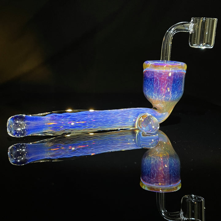 Samurai Kiseru Nebula Dab Pipe 14mm Glass Pipe Tako Glass   