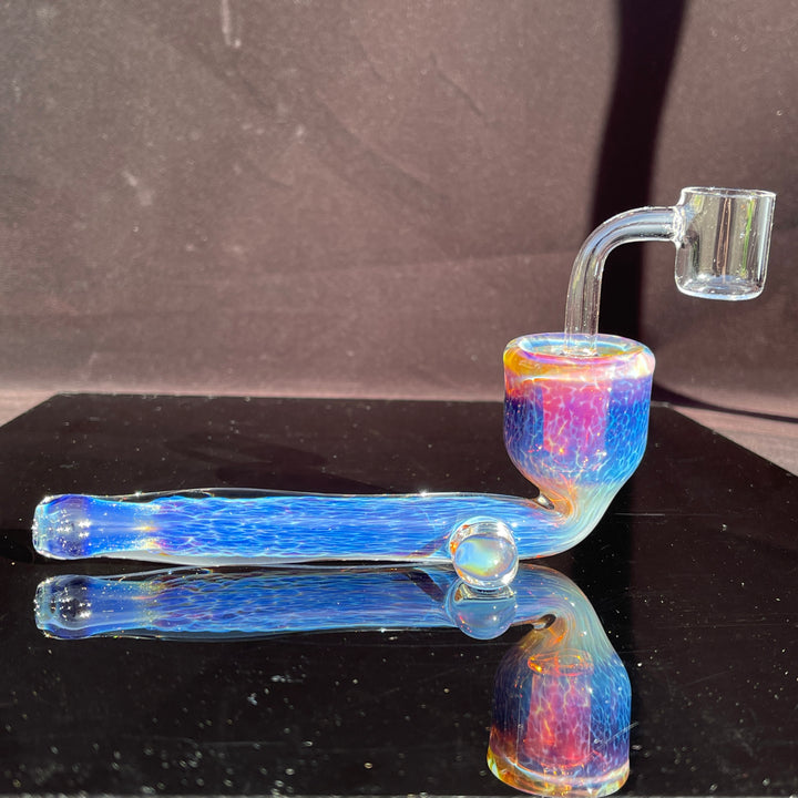 Samurai Kiseru Nebula Dab Pipe 14mm Glass Pipe Tako Glass   