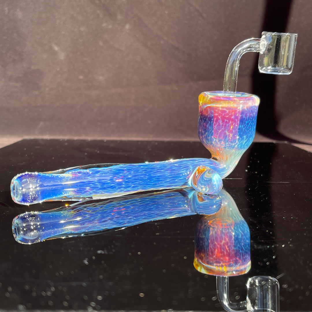 Samurai Kiseru Nebula Dab Pipe 14mm Glass Pipe Tako Glass   