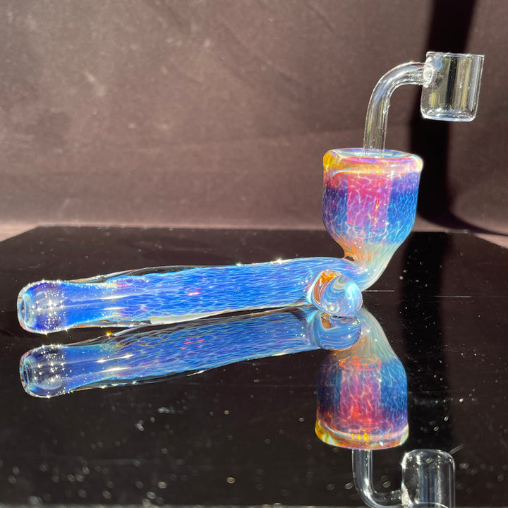 Samurai Kiseru Nebula Dab Pipe 14mm Glass Pipe Tako Glass   