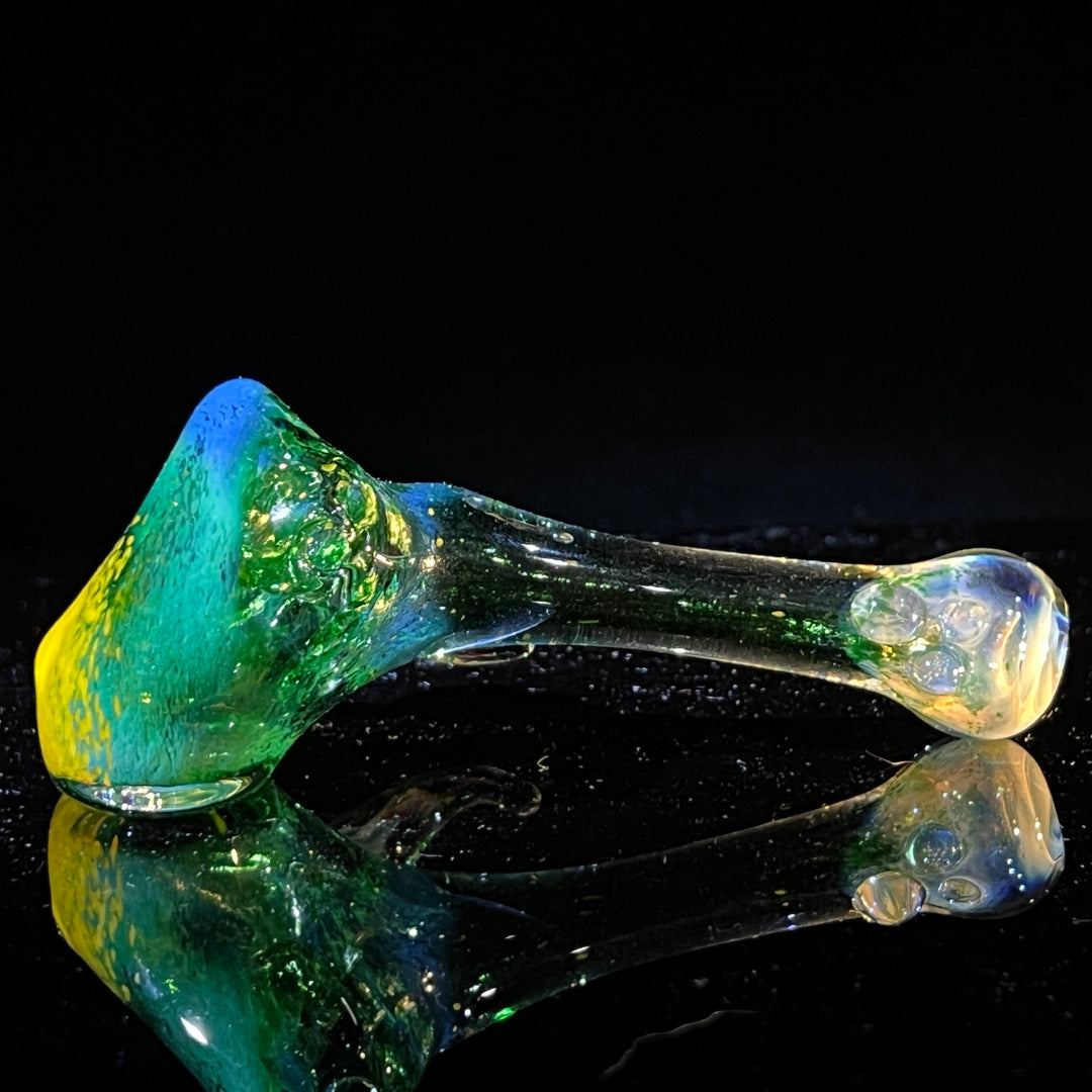 Green Frit Horned Hammer Glass Pipe Orosboro Glass   