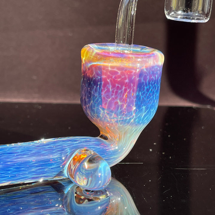Samurai Kiseru Nebula Dab Pipe 14mm Glass Pipe Tako Glass   