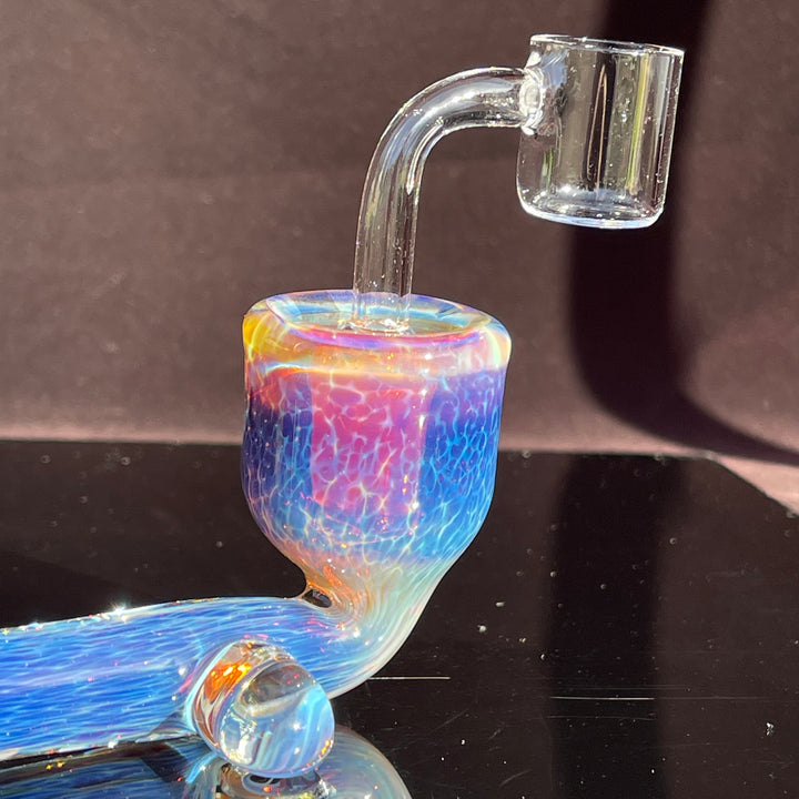 Samurai Kiseru Nebula Dab Pipe 14mm Glass Pipe Tako Glass   