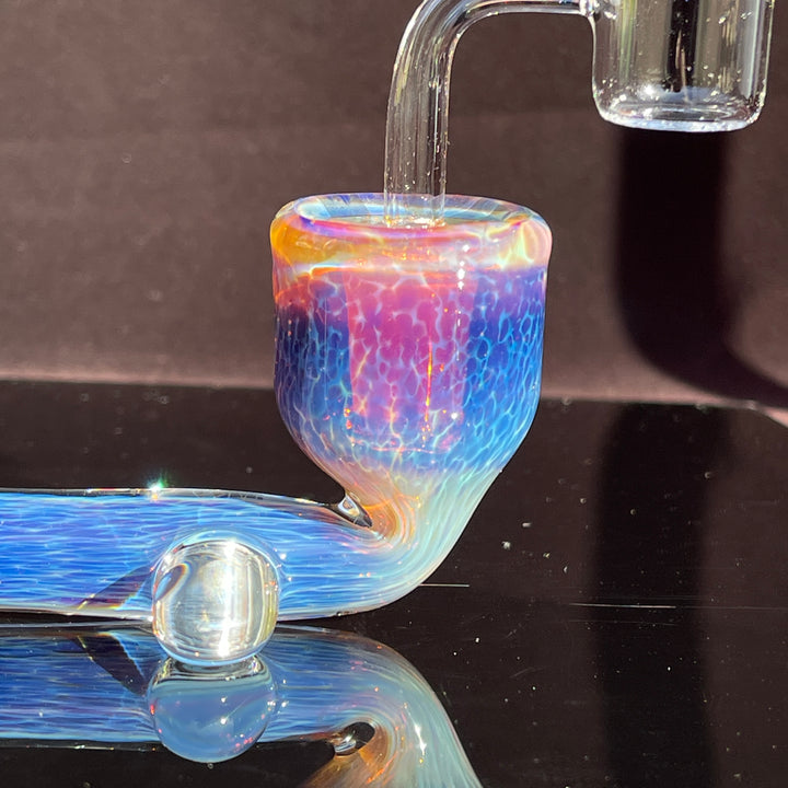 Samurai Kiseru Nebula Dab Pipe 14mm Glass Pipe Tako Glass   