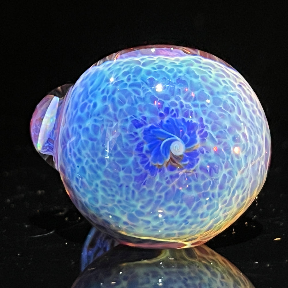 Purple Nebula Pocket Pipe with White Opal Glass Pipe Tako Glass   