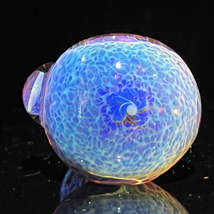 Purple Nebula Pocket Pipe with White Opal Glass Pipe Tako Glass   