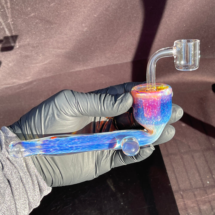 Samurai Kiseru Nebula Dab Pipe 14mm Glass Pipe Tako Glass   