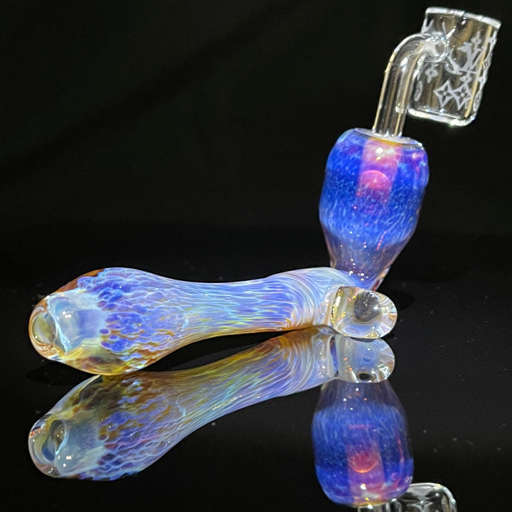 Samurai Kiseru Nebula Dab Pipe 10mm Louis Vuitton Glass Pipe Tako Glass   