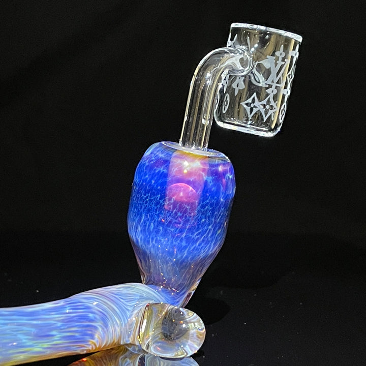 Samurai Kiseru Nebula Dab Pipe 10mm Louis Vuitton Glass Pipe Tako Glass   