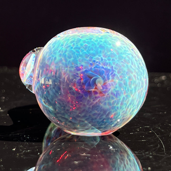 Purple Nebula Pocket Pipe with White Opal Glass Pipe Tako Glass   