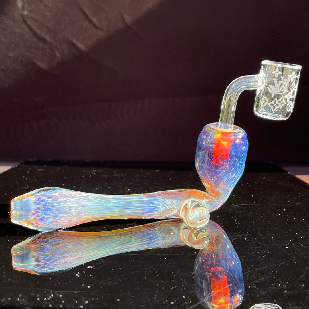 Samurai Kiseru Nebula Dab Pipe 10mm Louis Vuitton Glass Pipe Tako Glass   