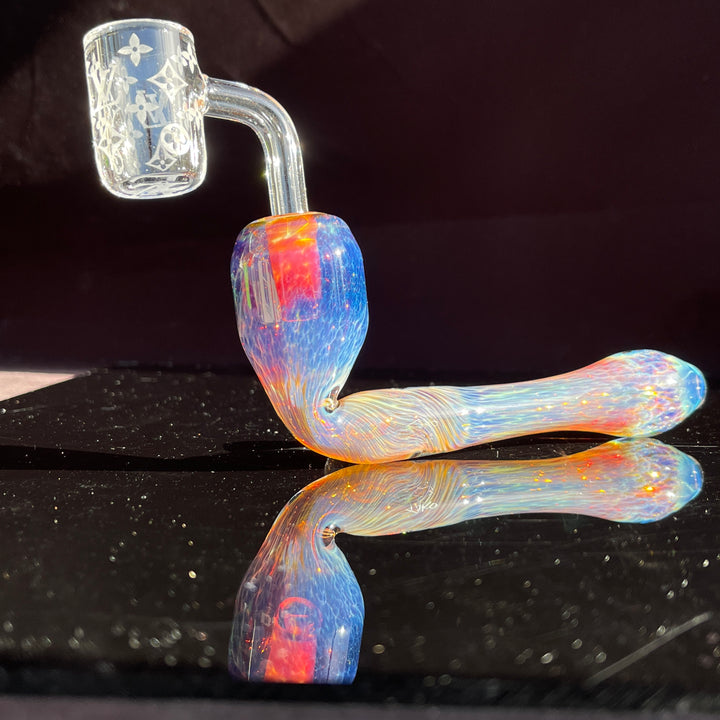 Samurai Kiseru Nebula Dab Pipe 10mm Louis Vuitton Glass Pipe Tako Glass   