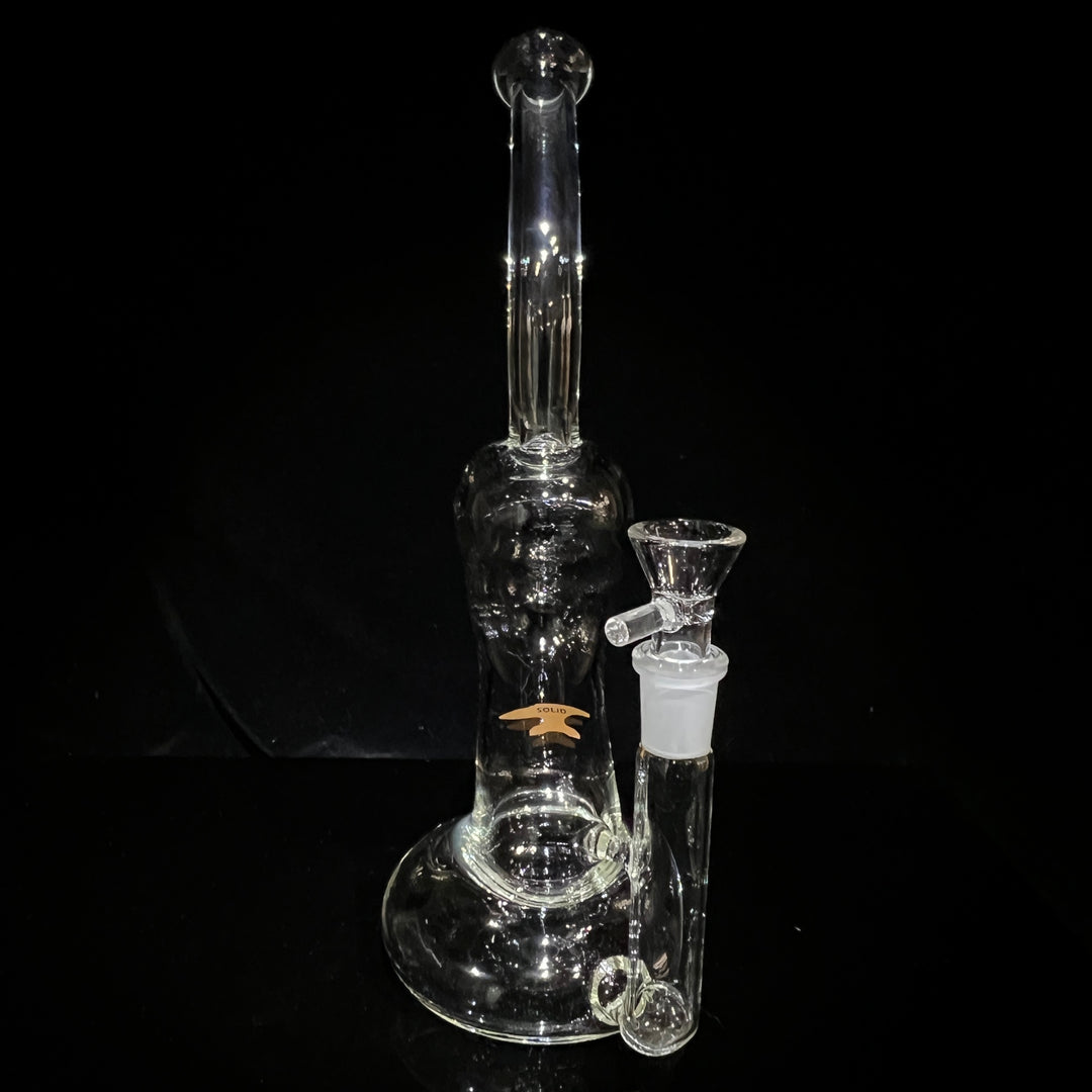 Solid Glass 11" Zong Bubbler Glass Pipe Solid Glass   