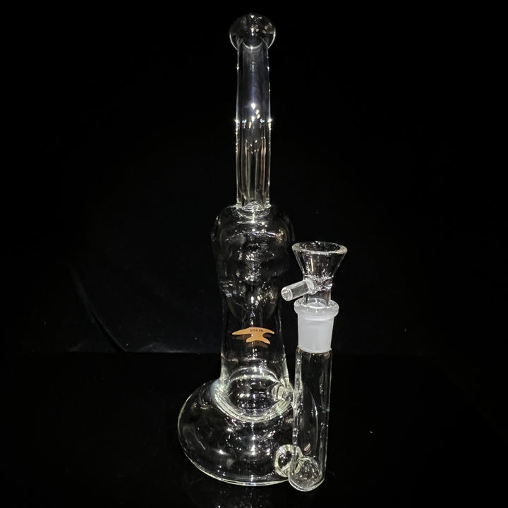 Solid Glass 11" Zong Bubbler Glass Pipe Solid Glass   