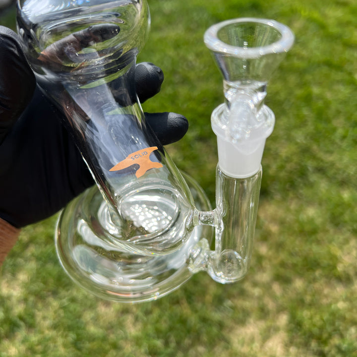 Solid Glass 11" Zong Bubbler Glass Pipe Solid Glass   