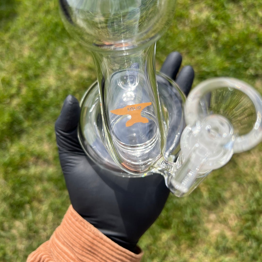 Solid Glass 11" Zong Bubbler Glass Pipe Solid Glass   