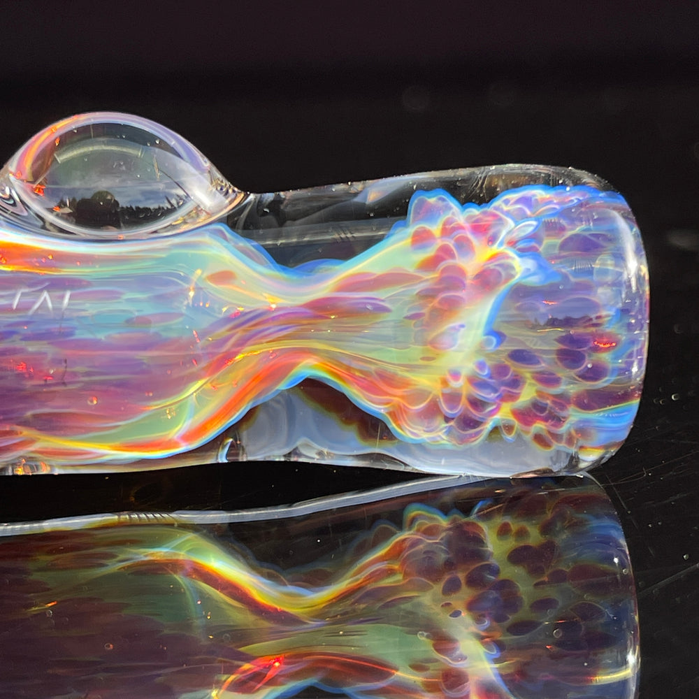 Purple Nebula Chillum Glass Pipe Tako Glass   