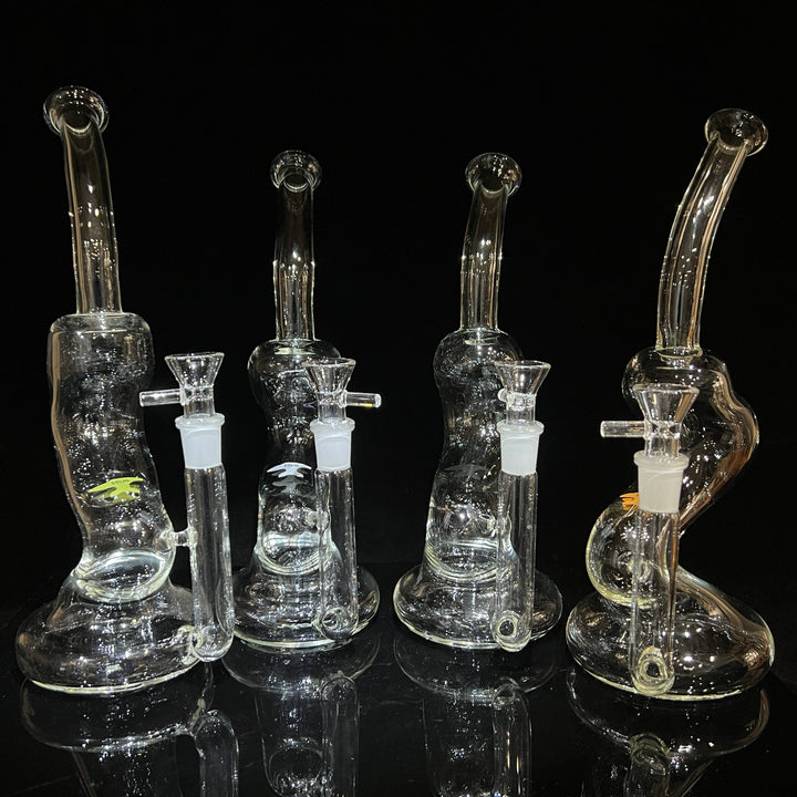 Solid Glass 11" Zong Bubbler Glass Pipe Solid Glass   