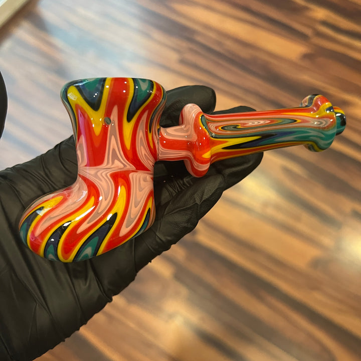 Pinky Sunset Heady Hammer Bubbler- SECONDS Glass Pipe TG   