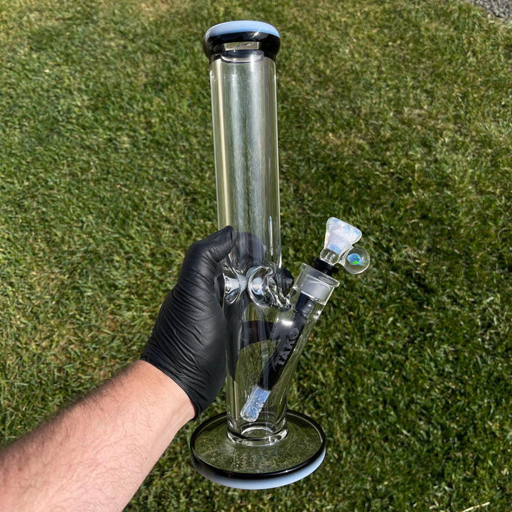 9mm Partial Eclipse Straight Bong Glass Pipe Tako Glass