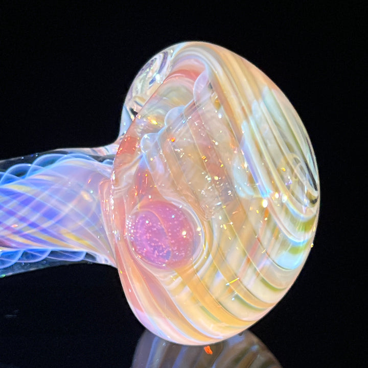 Thick Fume Pipe Pink Slyme Marble Glass Pipe Chuck Glass   