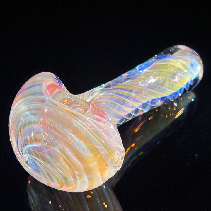 Thick Fume Pipe Pink Slyme Marble Glass Pipe Chuck Glass   