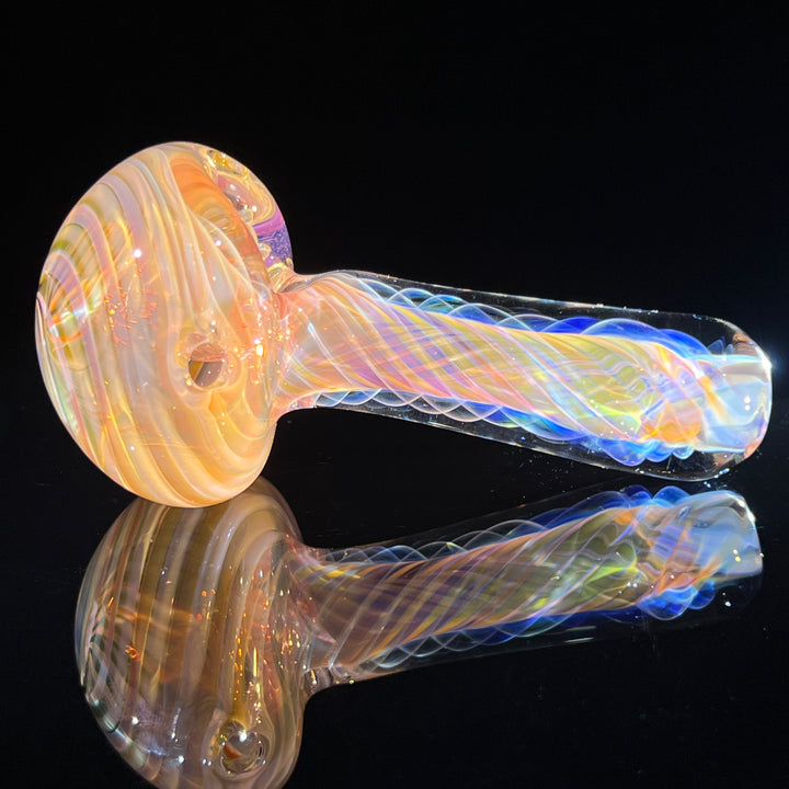 Thick Fume Pipe Pink Slyme Marble Glass Pipe Chuck Glass   