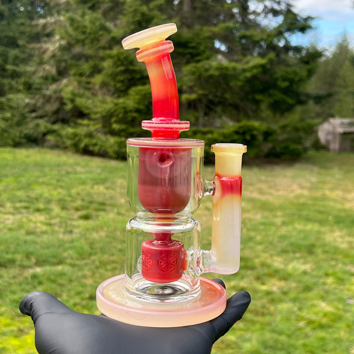 V1 Taurus Fruit Basket Rig Water Pipe Fatboy Glass   