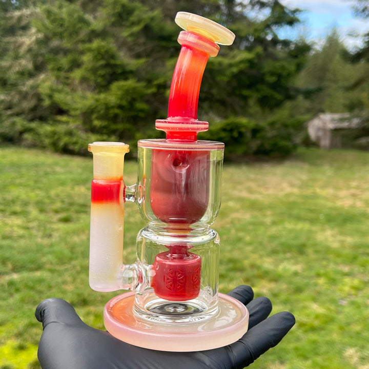 V1 Taurus Fruit Basket Rig Water Pipe Fatboy Glass   