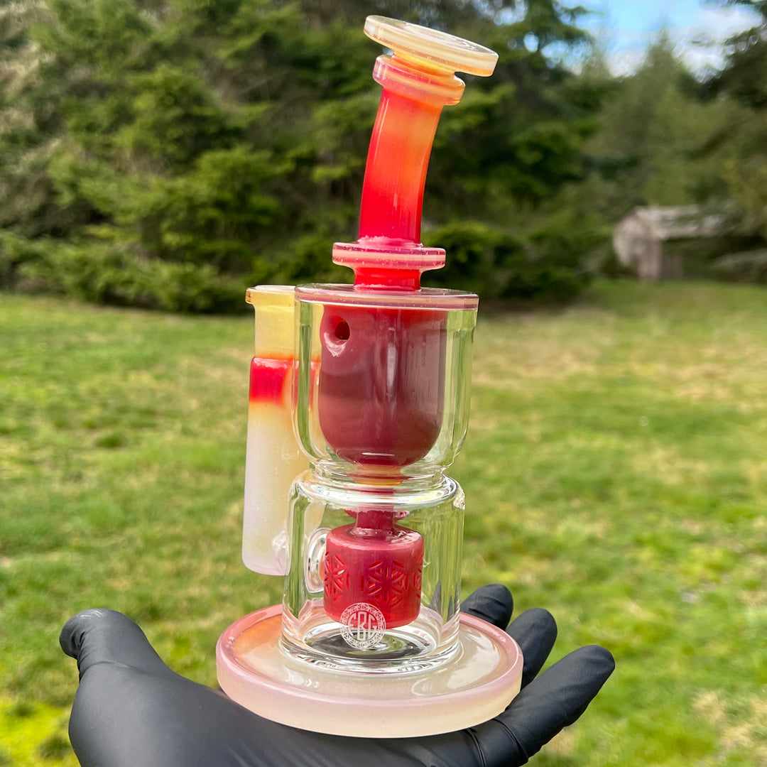 V1 Taurus Fruit Basket Rig Water Pipe Fatboy Glass   