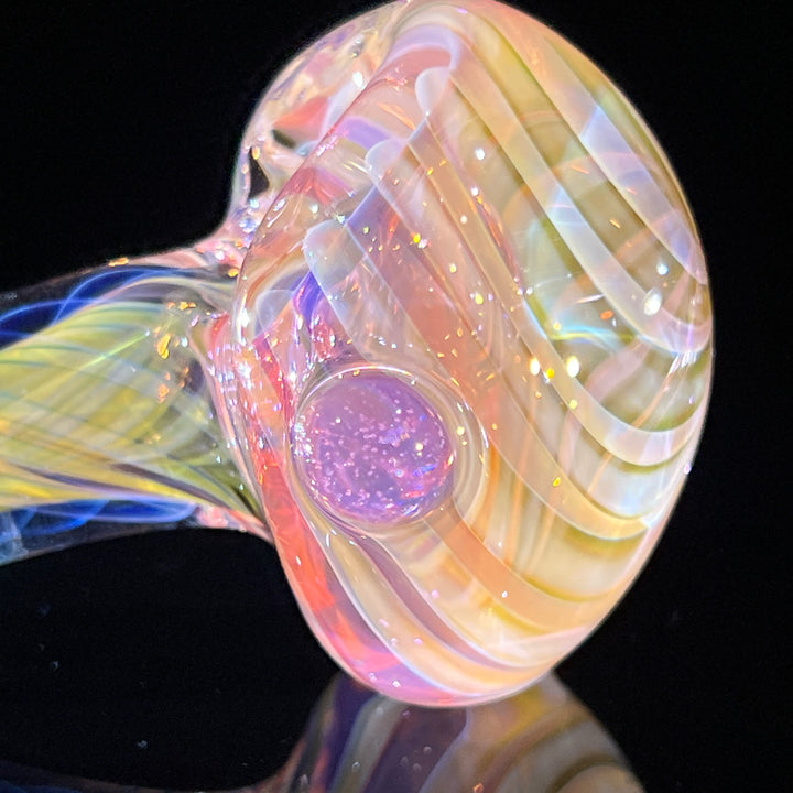 Thick Fume Pipe Pink Slyme Marble Glass Pipe Chuck Glass   