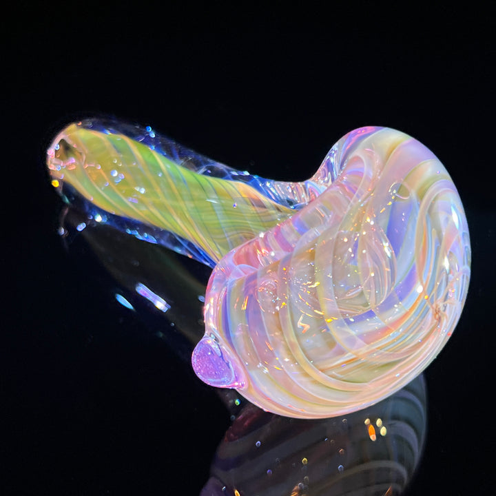 Thick Fume Pipe Pink Slyme Marble Glass Pipe Chuck Glass   