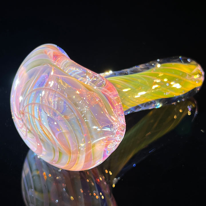 Thick Fume Pipe Pink Slyme Marble Glass Pipe Chuck Glass   