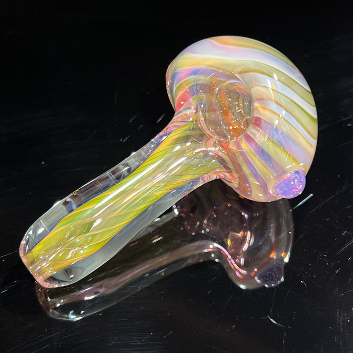 Thick Fume Pipe Pink Slyme Marble Glass Pipe Chuck Glass   