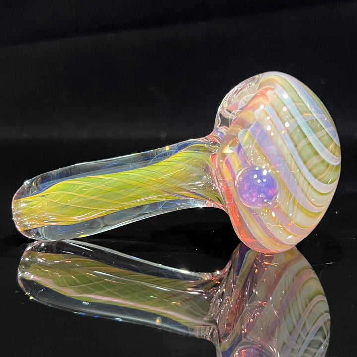 Thick Fume Pipe Pink Slyme Marble Glass Pipe Chuck Glass   