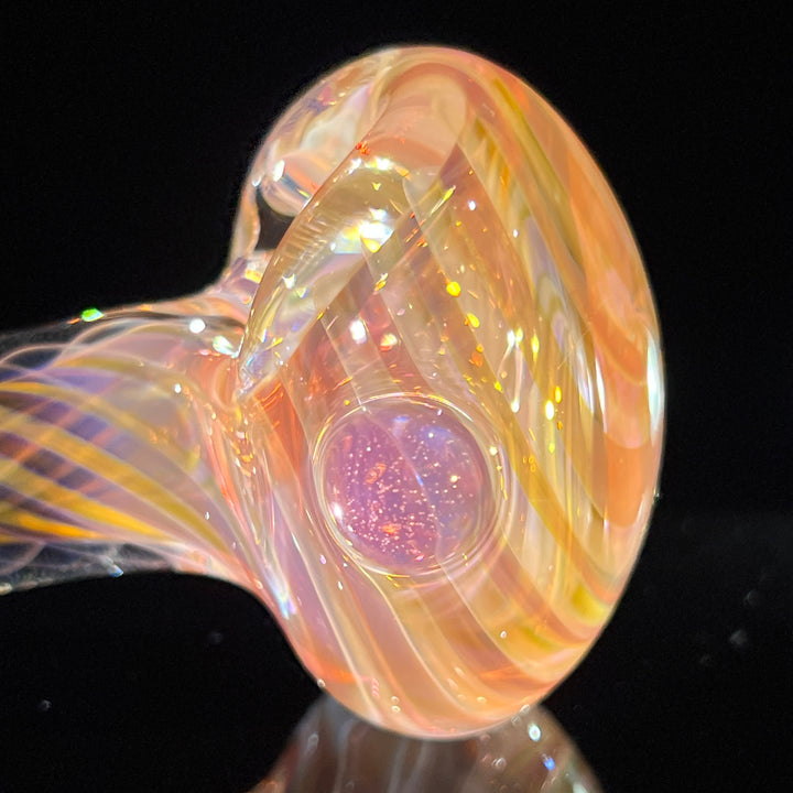 Thick Fume Pipe Pink Slyme Marble Glass Pipe Chuck Glass   