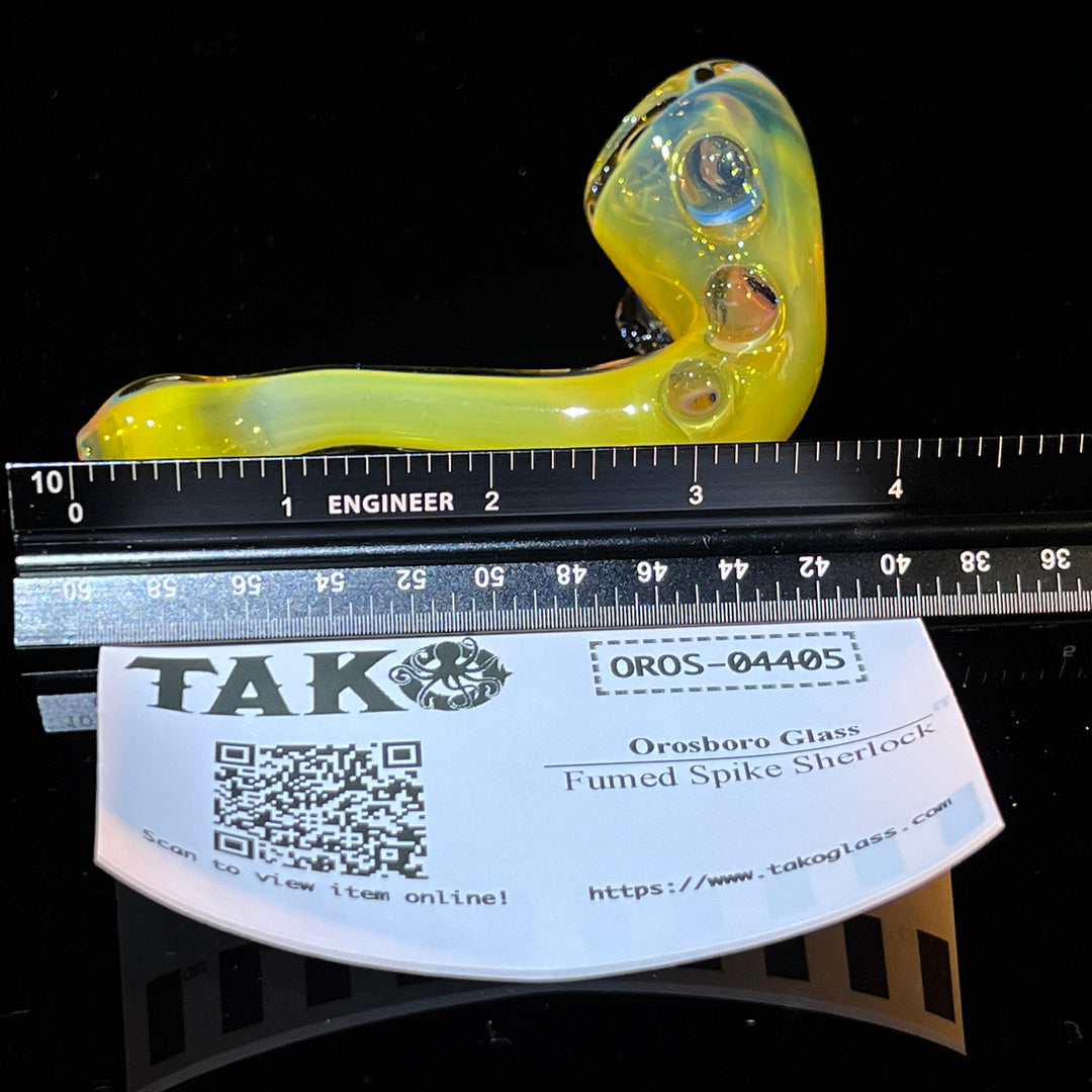 Fumed Spike Sherlock Glass Pipe Orosboro Glass   