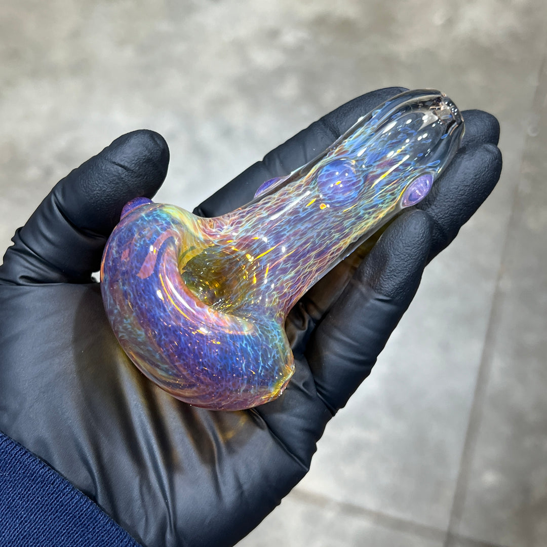 Thick Purple Pipe Glass Pipe Chuck Glass   