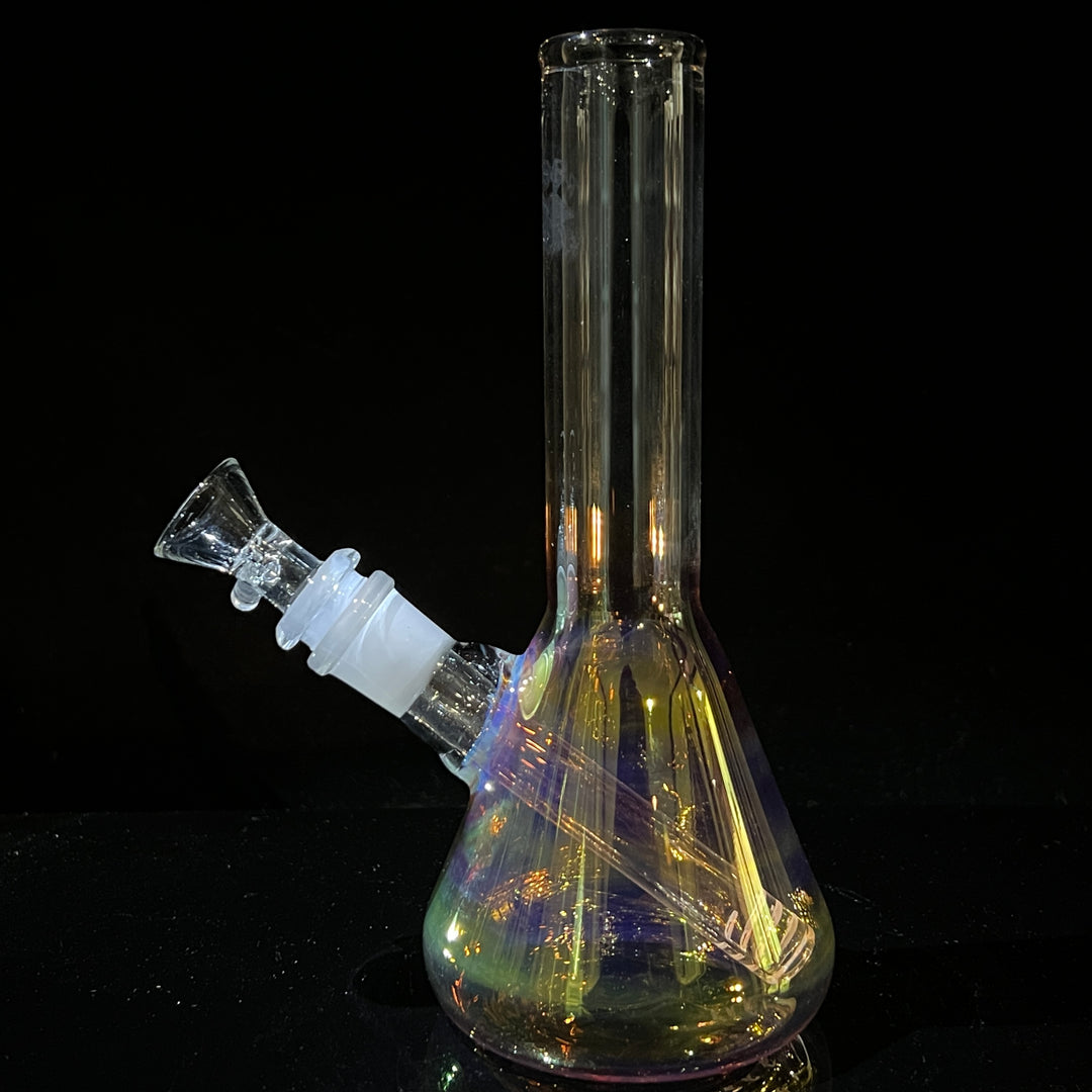 8" Raven Beaker Bong Glass Pipe Solid Glass   