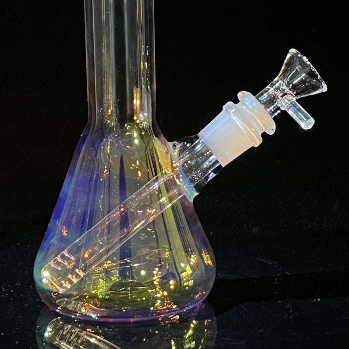 8" Raven Beaker Bong Glass Pipe Solid Glass   