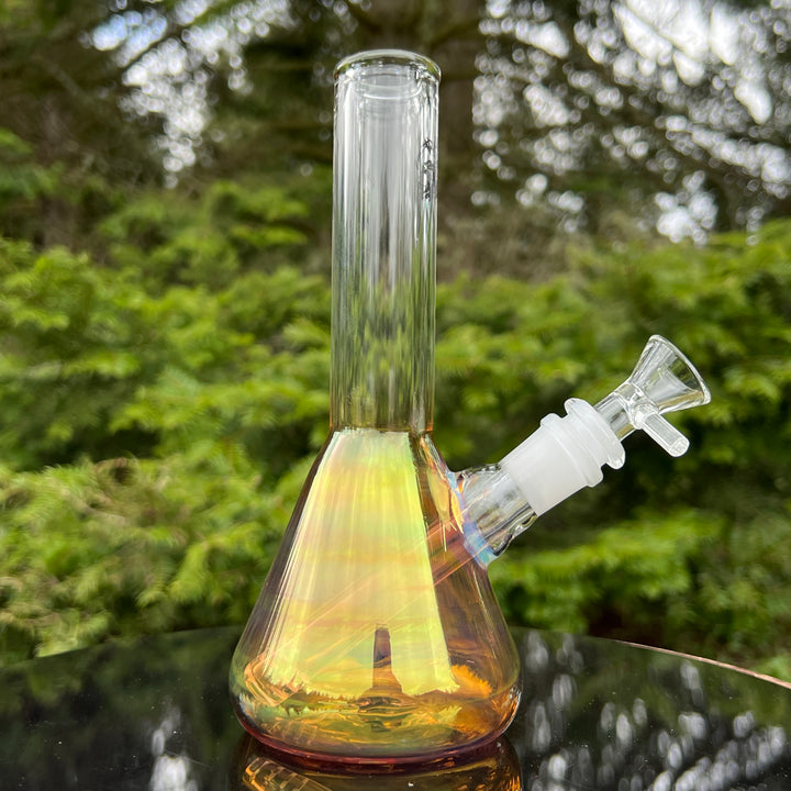 8" Raven Beaker Bong Glass Pipe Solid Glass   