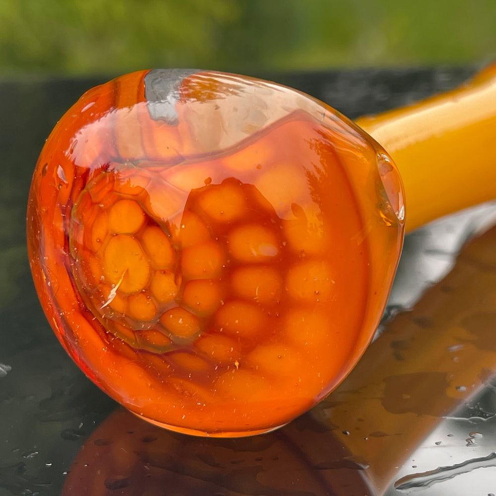 Honey Honeycomb Spoon Glass Pipe TG