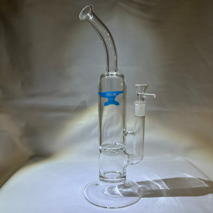 Solid Glass 12" Tornado Bubbler Glass Pipe Solid Glass   