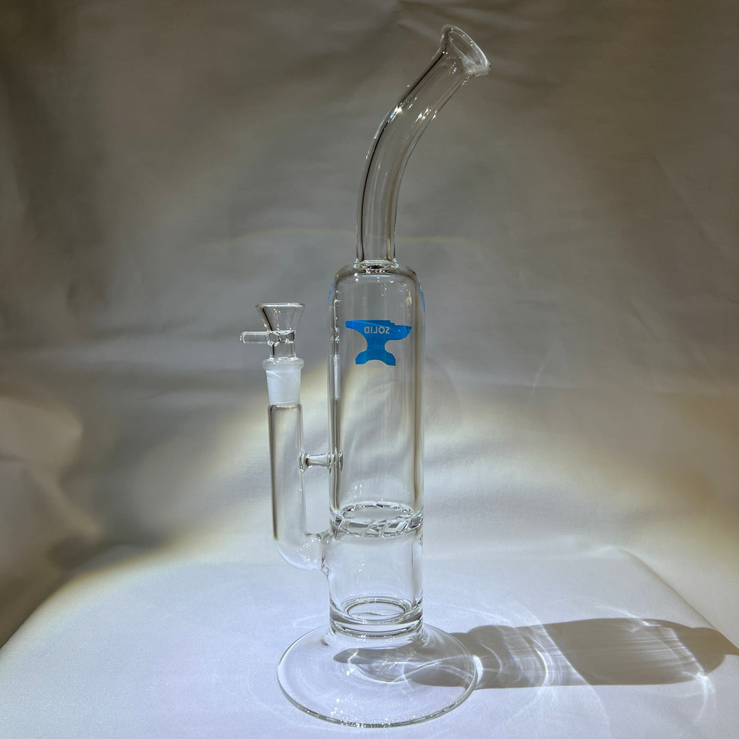 Solid Glass 12" Tornado Bubbler Glass Pipe Solid Glass   