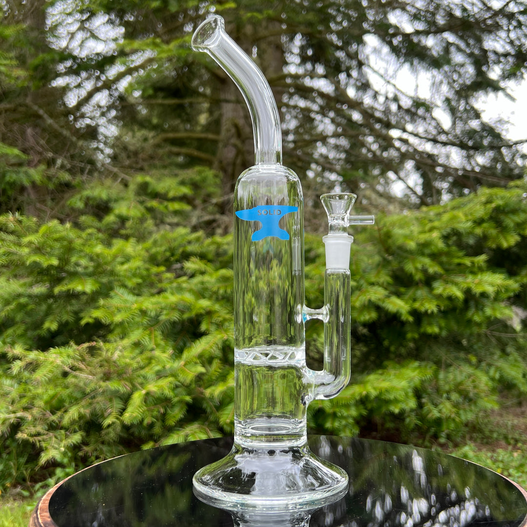 Solid Glass 12" Tornado Bubbler Glass Pipe Solid Glass   